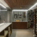 VintageView Magnum and Champagne wall mounted wine racks in a contemporary wine cellar