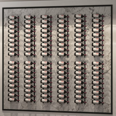 VintageView Magnum and Champagne wall mounted wine racks displaying large bottle storage