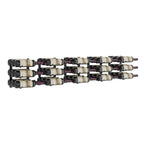 VintageView Over the Couch Wall-Mounted Wine Rack Kit Triple Deep 45 Bottles Matte Black Shown
