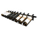 VintageView Presentation Row Wall-Mounted Wine Rack 9 Bottles Black Matte Shown
