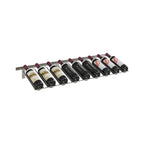VintageView Presentation Row Wall-Mounted Wine Rack 9 Bottles Gunmetal Shown