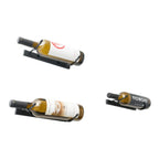 VintageView Wall-Mounted Metal Wine Rack 1 Bottle Left Direction Matte Black Sample Images Shown