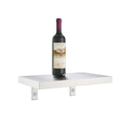 VintageView Wall-Mounted Wine Cellar Shelf Double Deep Brushed Nickel Shown