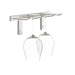 VintageView Wall-Mounted Wine Glass Stemware Rack Brushed Nickel Single Depth Shown
