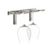 VintageView Wall-Mounted Wine Glass Stemware Rack Gunmetal Single Depth Shown
