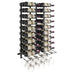 VintageView Wet Bar Wall-Mounted Wine Rack Kit 54 Bottles 15 Glasses Matte Black Shown