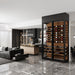 Vitrus 2 Door Glass Wine Cellar with Pegs & Inclined Shelves - A Wonderful View of the Wine Cabinet Inside the House
