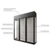 Vitrus 2 Door Glass Wine Cellar with Pegs & Inclined Shelves - Parts of the Wine Cabinet with Diagram