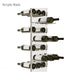 Vitrus 3 Door Glass Wine Cellar with Acrylic Racking - Acrylic Rack Shown