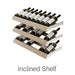 Vitrus 3 Door Glass Wine Cellar with Peg Display & Shelf - Inclined Shelf