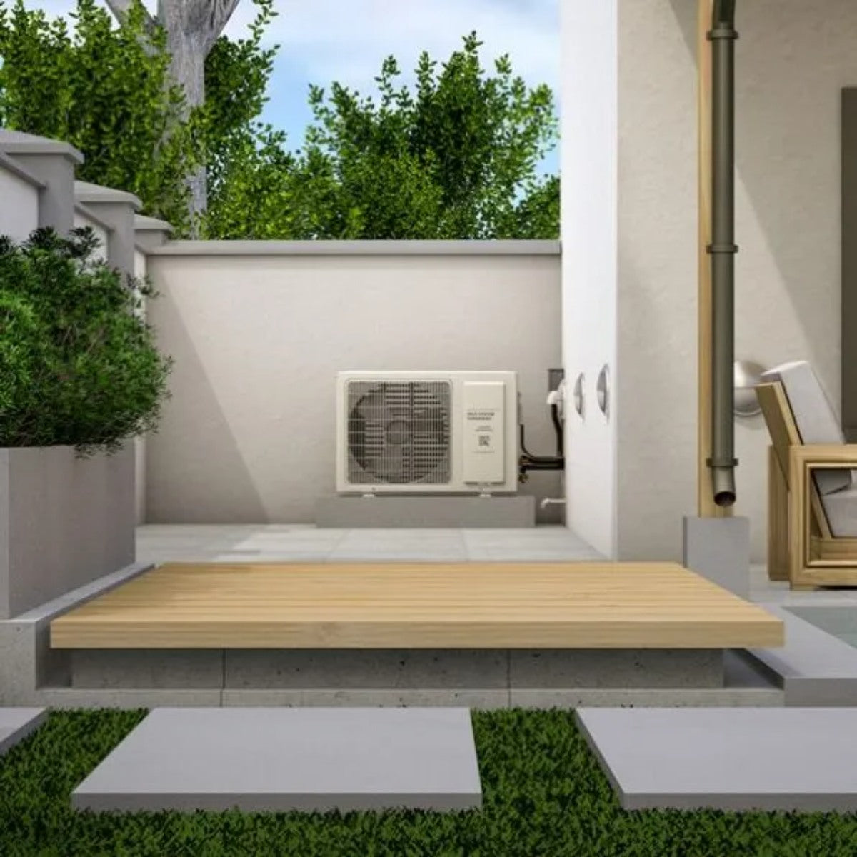 WhisperKOOL Ceiling Mount 4000 Wine Cellar Cooler System - HE 220V Condenser Installed Outdoor