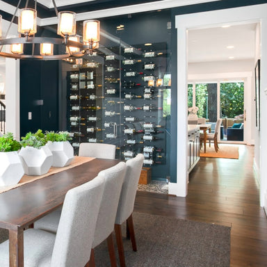 WhisperKOOL Extreme TiR 3500 Fully Ducted Wine Cooling System - Sample Image of the System Inside the Dining Area