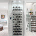 WhisperKOOL Extreme TiR 3500 Fully Ducted Wine Cooling System - View of a Small Wine Collection Inside the House