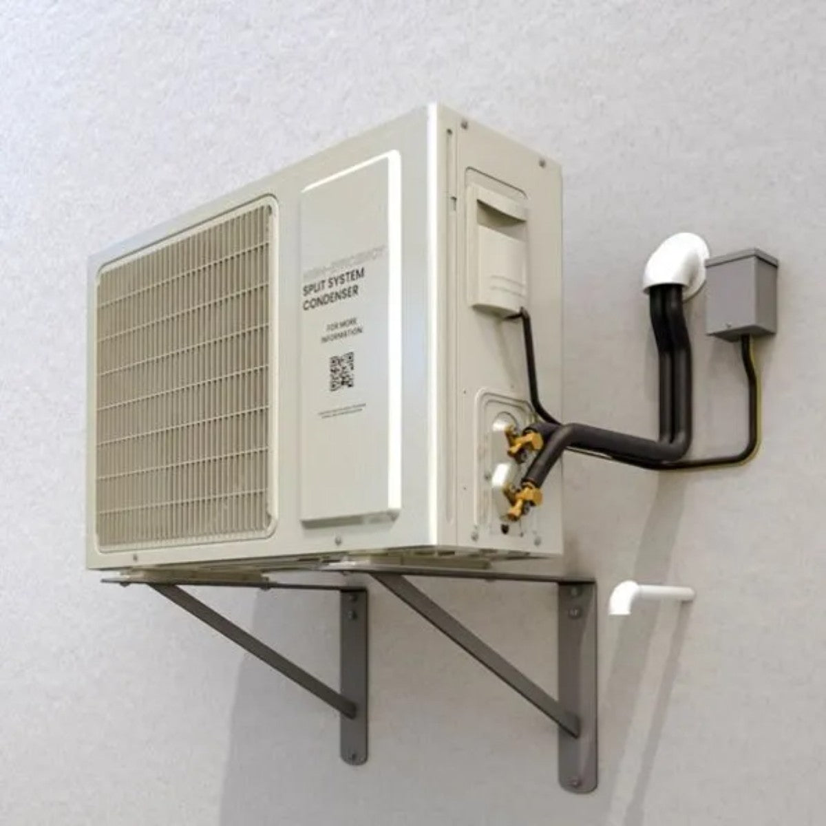 WhisperKOOL Platinum Mini Split Wall Mounted Wine Cooling System - 220V HE Condenser Close up view