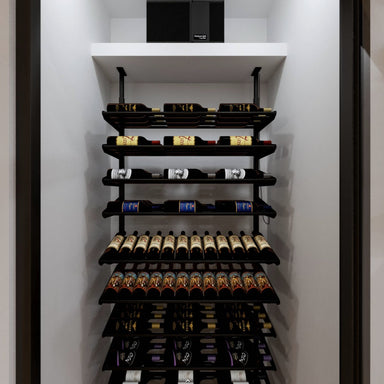 WhisperKOOL Platinum Mini Split Wall Mounted Wine Cooling System - Cooling System Installed in a Small Wine Room