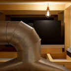 WhisperKOOL Platinum Split 8000 Ducted Wine Cooling System - HE 220V Condenser Installed in Attic