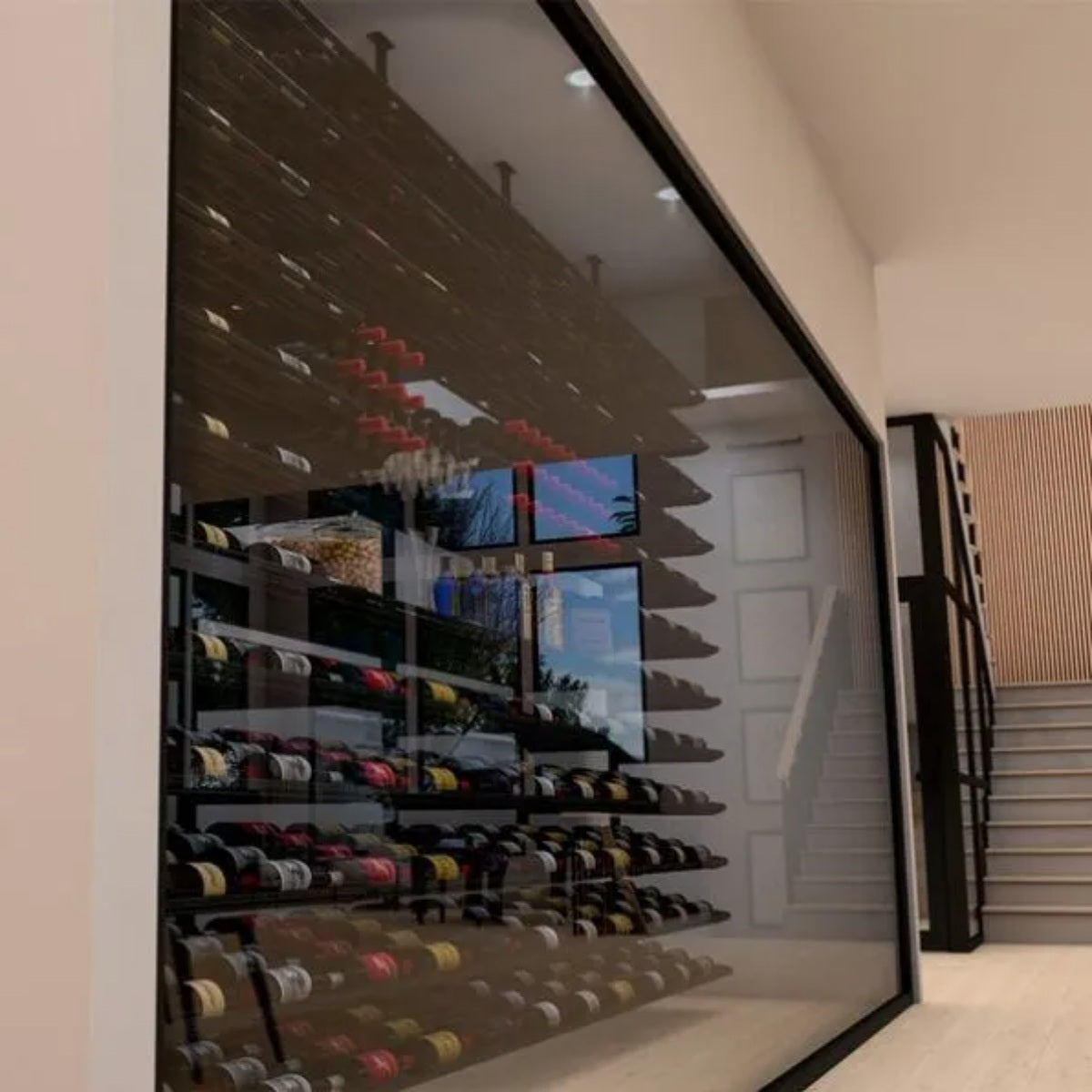 WhisperKOOL Platinum Split 8000 Wall Mounted Wine Cooling System - Showing the wall Mounted Cooling System from the Outside
