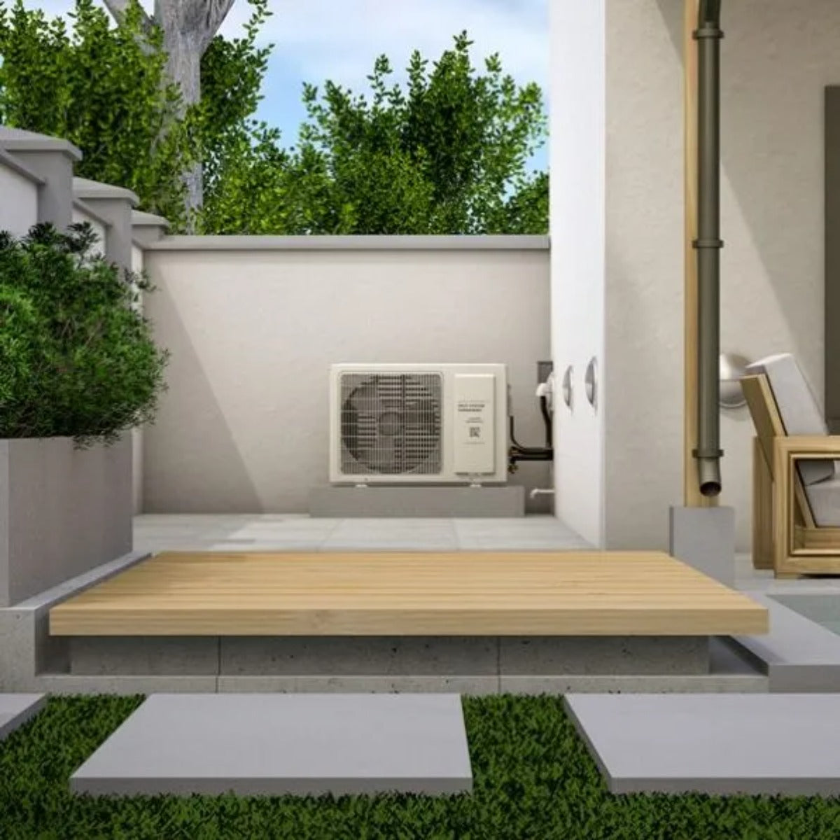 WhisperKOOL Platinum Split Twin 9000 Wall Mounted Wine Cooling System - 220V HE Condenser Installed Outdoor