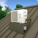 WhisperKOOL Platinum Split Twin 9000 Wall Mounted Wine Cooling System - 220V HE Condenser Installed on the Top of the Roof