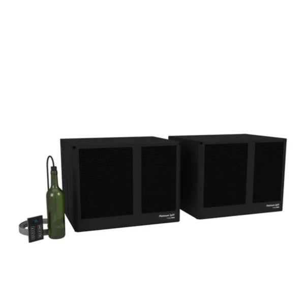 WhisperKOOL Platinum Split Twin 9000 Wall Mounted Wine Cooling System - Front View of the System