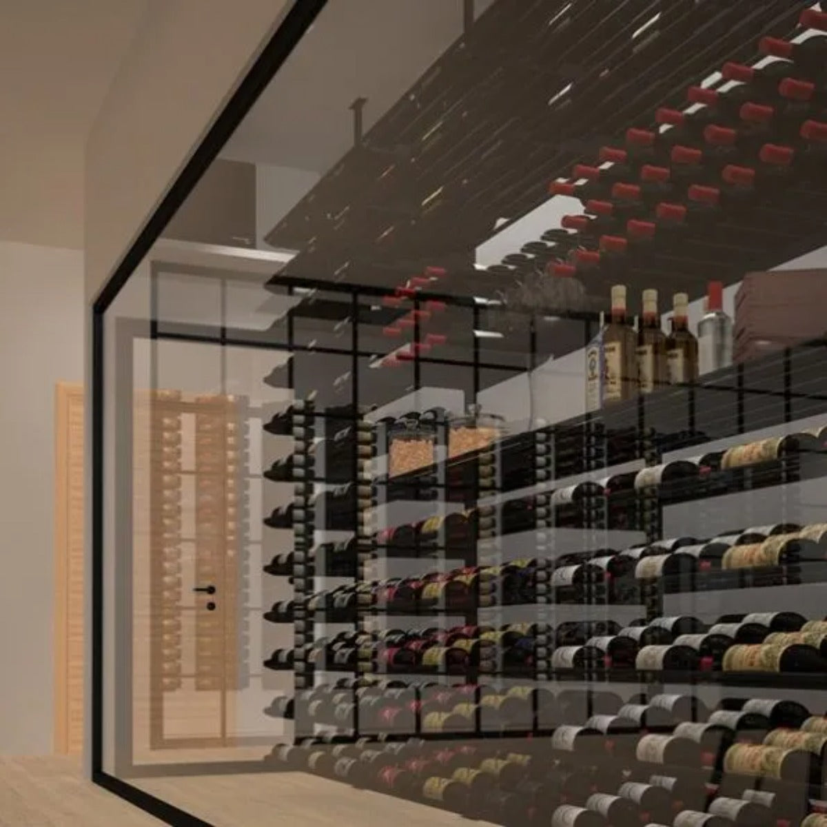 WhisperKOOL Platinum Split Twin 9000 Wall Mounted Wine Cooling System - Showing the wall Mounted Cooling System