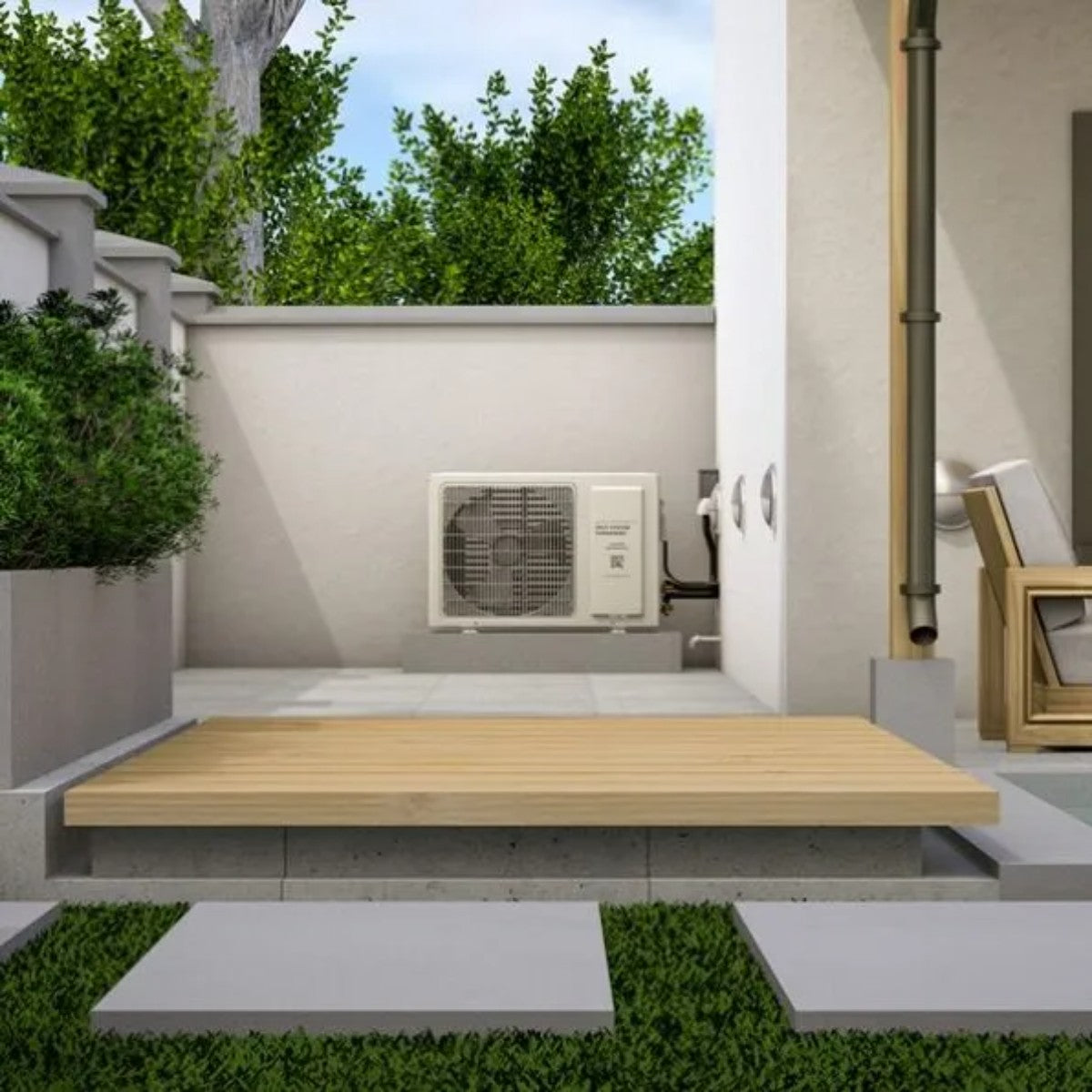 WhisperKOOL Quantum Twin 18000 Split Ducted Wine Cooling System - 220V HE Condenser Installed Outdoor