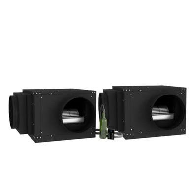 WhisperKOOL Quantum Twin 18000 Split Ducted Wine Cooling System - Full System View Studio Image