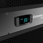 WhisperKOOL Through The Wall Extreme 3500 Ti Wine Cooling System - Angled View of the Controls with the Temperature Shown