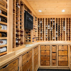 WhisperKOOL Through The Wall Extreme 3500 Ti Wine Cooling System -  System Installed Inside the Wine Room