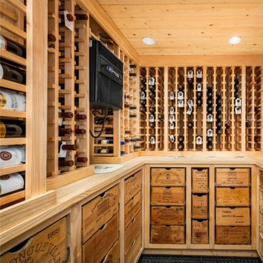 WhisperKOOL Through The Wall Extreme 3500 Ti Wine Cooling System -  System Installed Inside the Wine Room