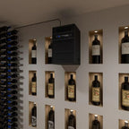 WhisperKOOL Through The Wall Extreme 8000 Ti Wine Cooling System - Close up view of the System inside the wine room
