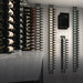 WhisperKOOL Through The Wall Extreme 8000 Ti Wine Cooling System - Rack of Wines Inside the Room with the Cooling System Shown
