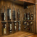 WhisperKOOL Through The Wall SC PRO 8000 Wine Cellar Cooling System - Wooden Room Cellar with the System