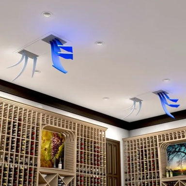 WhisperKOOL Twin Ceiling Mount 12000 Wine Cellar Cooler System - Cellar Airflow from the System