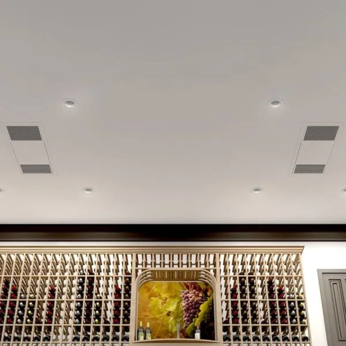 WhisperKOOL Twin Ceiling Mount 9000 Wine Cellar Cooler System - Twin Cellar System Installed