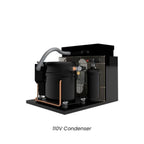 WhisperKOOL Twin Platinum Split 9000 Ducted Wine Cooling System - 110V Condenser Front View Studio Image