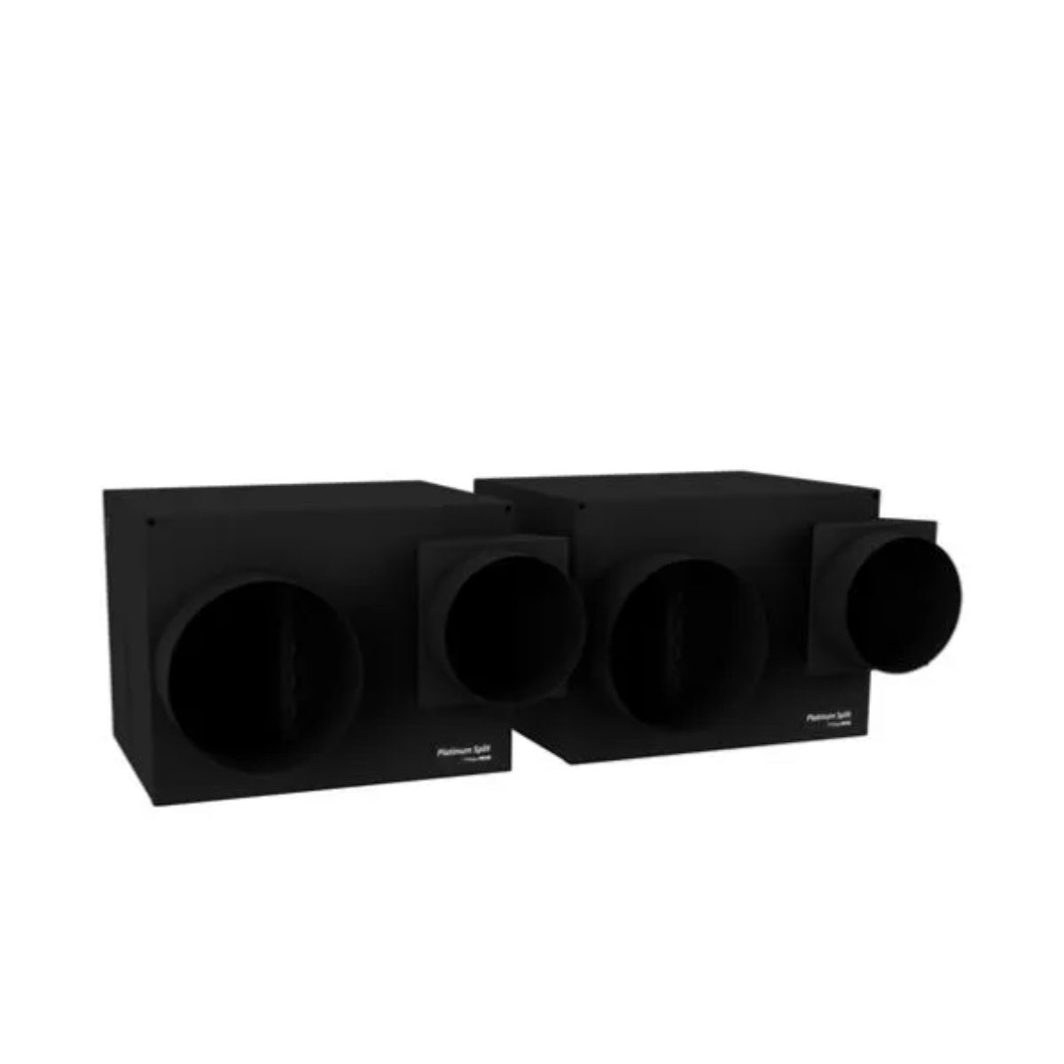 WhisperKOOL Twin Platinum Split 9000 Ducted Wine Cooling System - Angled View of the System