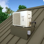 WhisperKOOL Twin Platinum Split 9000 Ducted Wine Cooling System - H.E Condenser Mounted on the Top of the Roof