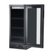 Whynter BBR-801BG 100-Can Built-In Beverage Refrigerator - Front left view empty shelves open door