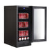 Whynter BBR-801BG 100-Can Built-In Beverage Refrigerator - Front right view with sodas inside open door