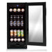 Whynter BBR-801BG 100-Can Built-In Beverage Refrigerator - Front view with beers and sodas inside open door