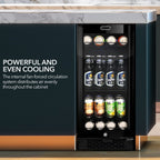 Whynter BBR-801BG 100-Can Built-In Beverage Refrigerator - Powerful and Even Cooling