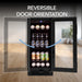 Whynter BBR-801BG 100-Can Built-In Beverage Refrigerator - Reversible Door Orientation