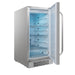 Whynter BOR-326FS Indoor/Outdoor 15 Beverage Refrigerator - Front Left View Open Door
