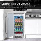 Whynter BOR-326FS Indoor/Outdoor 15 Beverage Refrigerator - Modern, sleek and versatile refrigerator