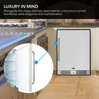 Whynter BOR-53024-SSW 5.3 cu ft Indoor-Outdoor Beverage Fridge -  Luxury in mind