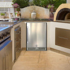 Whynter BOR-53024-SSW 5.3 cu ft Indoor-Outdoor Beverage Fridge -  installed in an outdoor kitchen setup