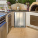 Whynter BOR-53024-SSW 5.3 cu ft Indoor-Outdoor Beverage Fridge -  installed in an outdoor kitchen setup