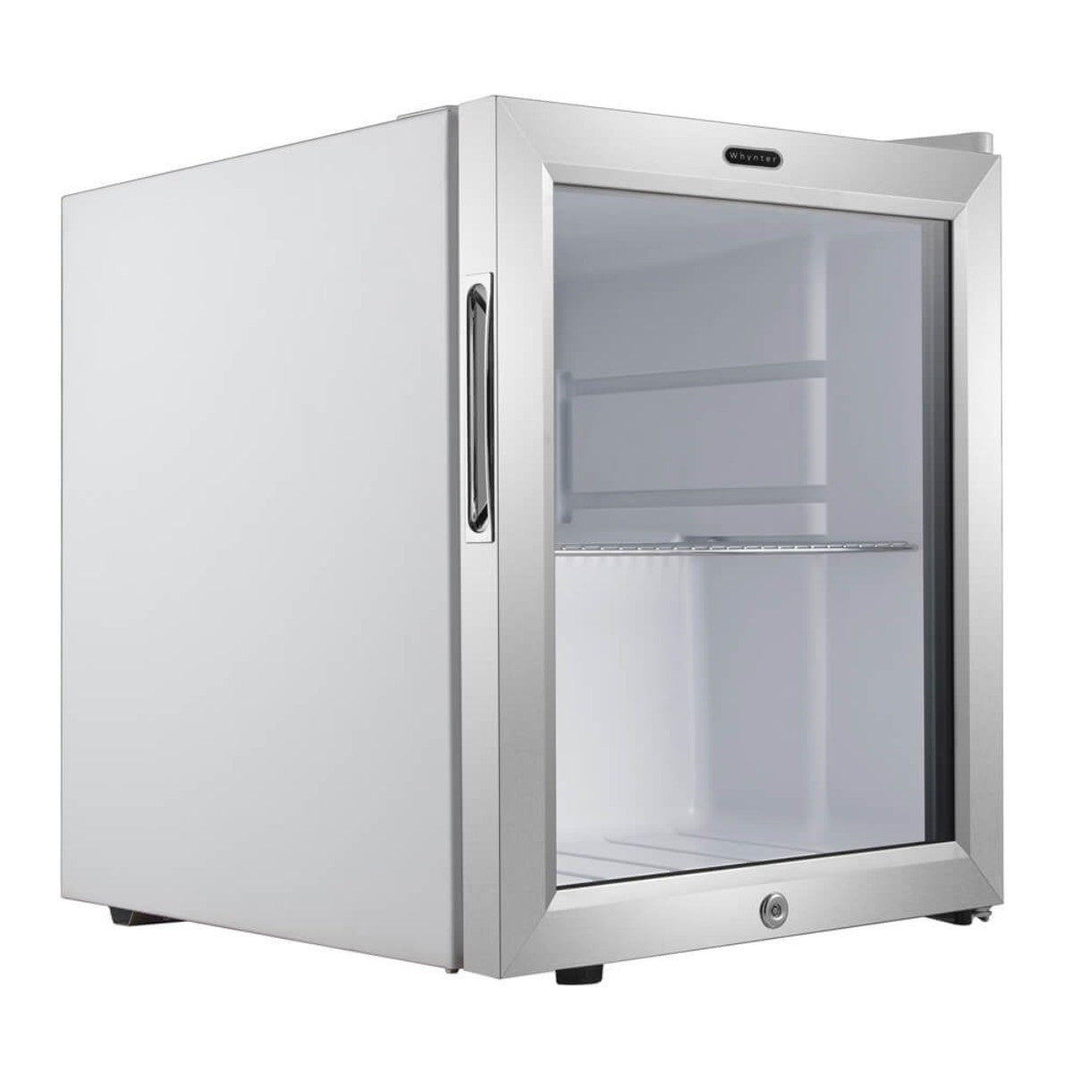 Whynter BR-062WS 68-Can Stainless Steel Beverage Refrigerator - Front Left View Empty Fridge