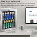 Whynter BR-062WS 68-Can Stainless Steel Beverage Refrigerator - Spacious Interior Shown